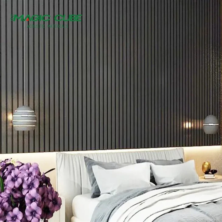 Wooden Slatted Acoustic Wall Panels