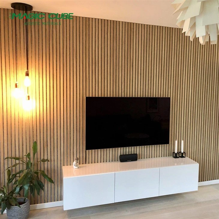 Premium Acoustic Wall Slatted Panels 240x60cm - 2 Pack